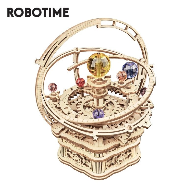Robotime Rokr Music Box 3D Wooden Puzzle Building Kits Game Assembly Model Toys for Children Kids Birthday Christmas Gifts AMK51 - Zambeel