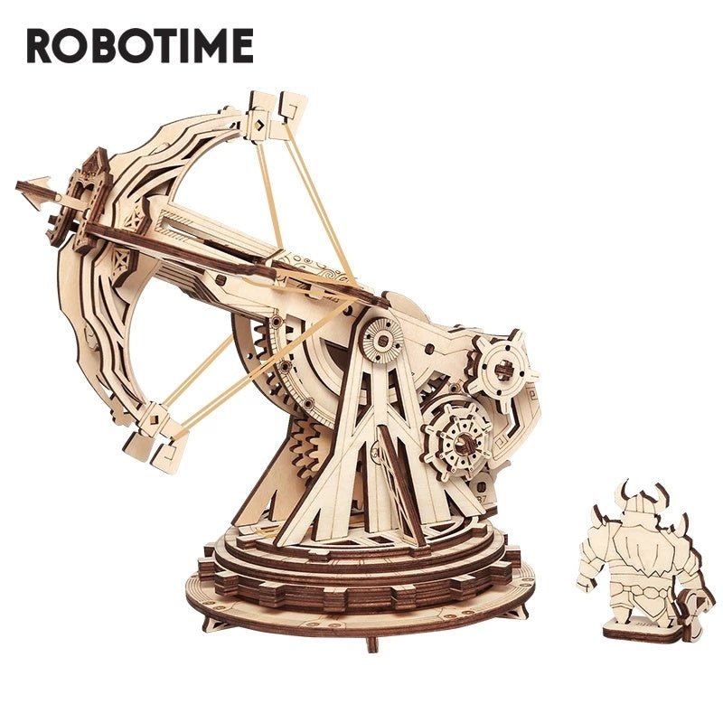 Robotime ROKR Siege Heavy Ballista 3D Wooden Puzzle War Game Assembly Toys Gifts for Children Boys Kids KW401 Dropshipping - Zambeel