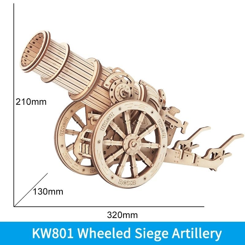 Robotime ROKR Siege Heavy Ballista 3D Wooden Puzzle War Game Assembly Toys Gifts for Children Boys Kids KW401 Dropshipping - Zambeel