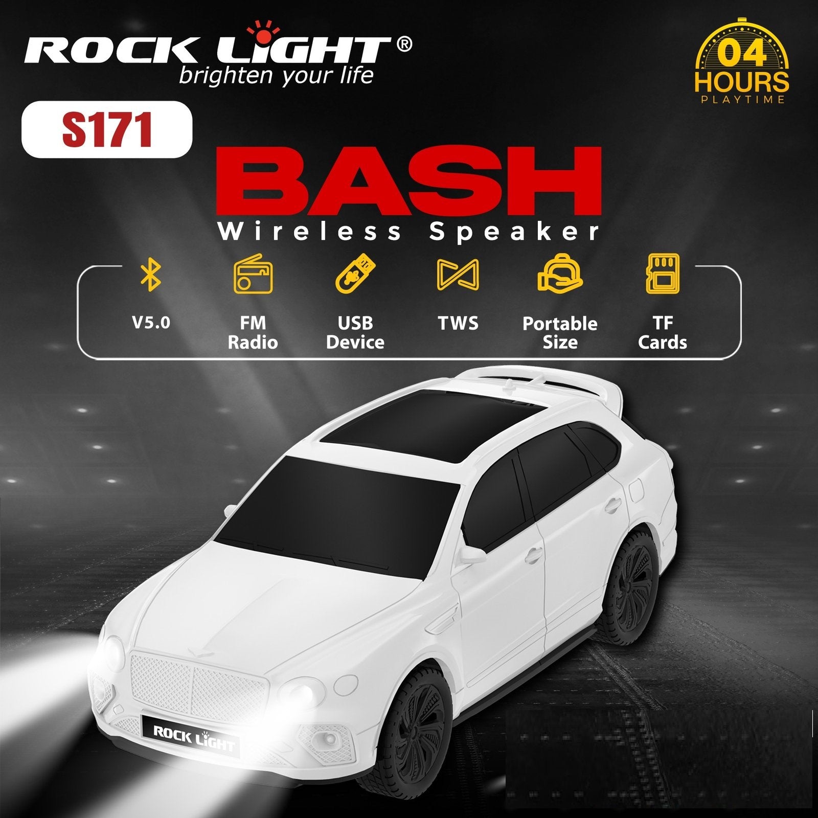 Rock Light Car Wireless Speakers - Zambeel