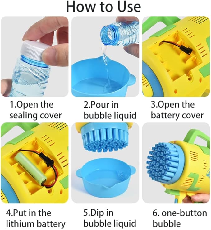 Rocket - 48 - Hole Electric Bubble Machine - Zambeel