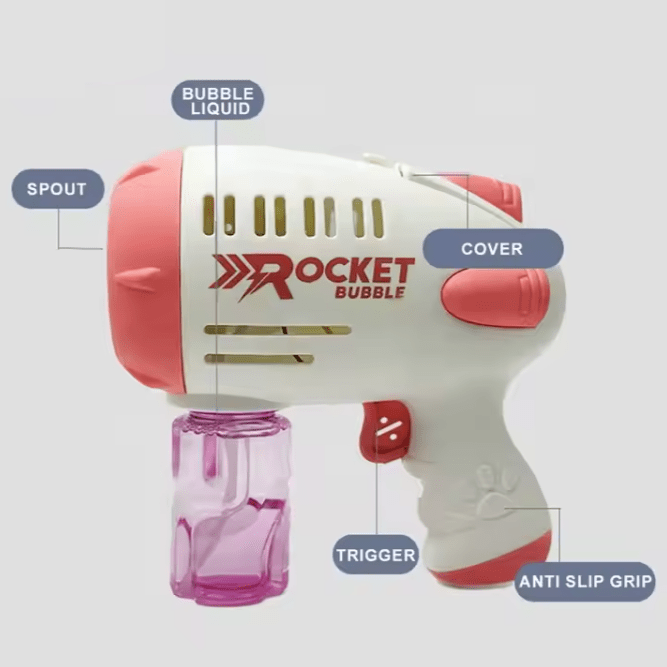 Rocket Bubble Gun - Zambeel