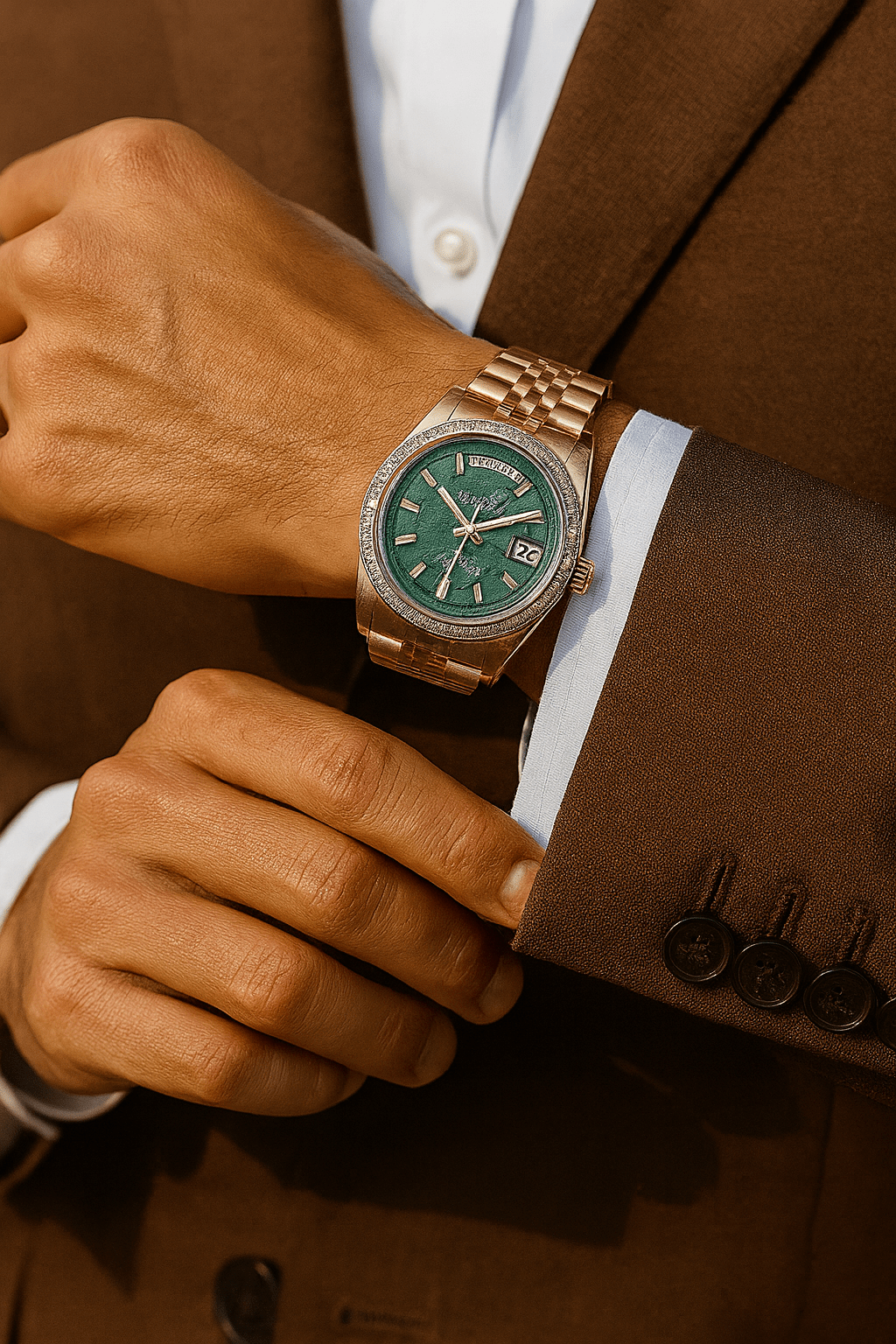 Rolex Datejust 41 - Mosaic Dial Automatic Watch (A+) - Zambeel