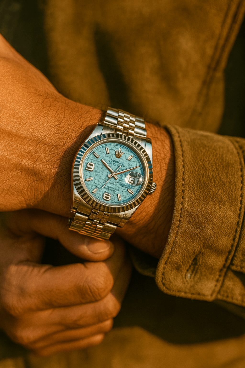 Rolex Datejust 41 - Mosaic Dial Automatic Watch (A+) - Zambeel