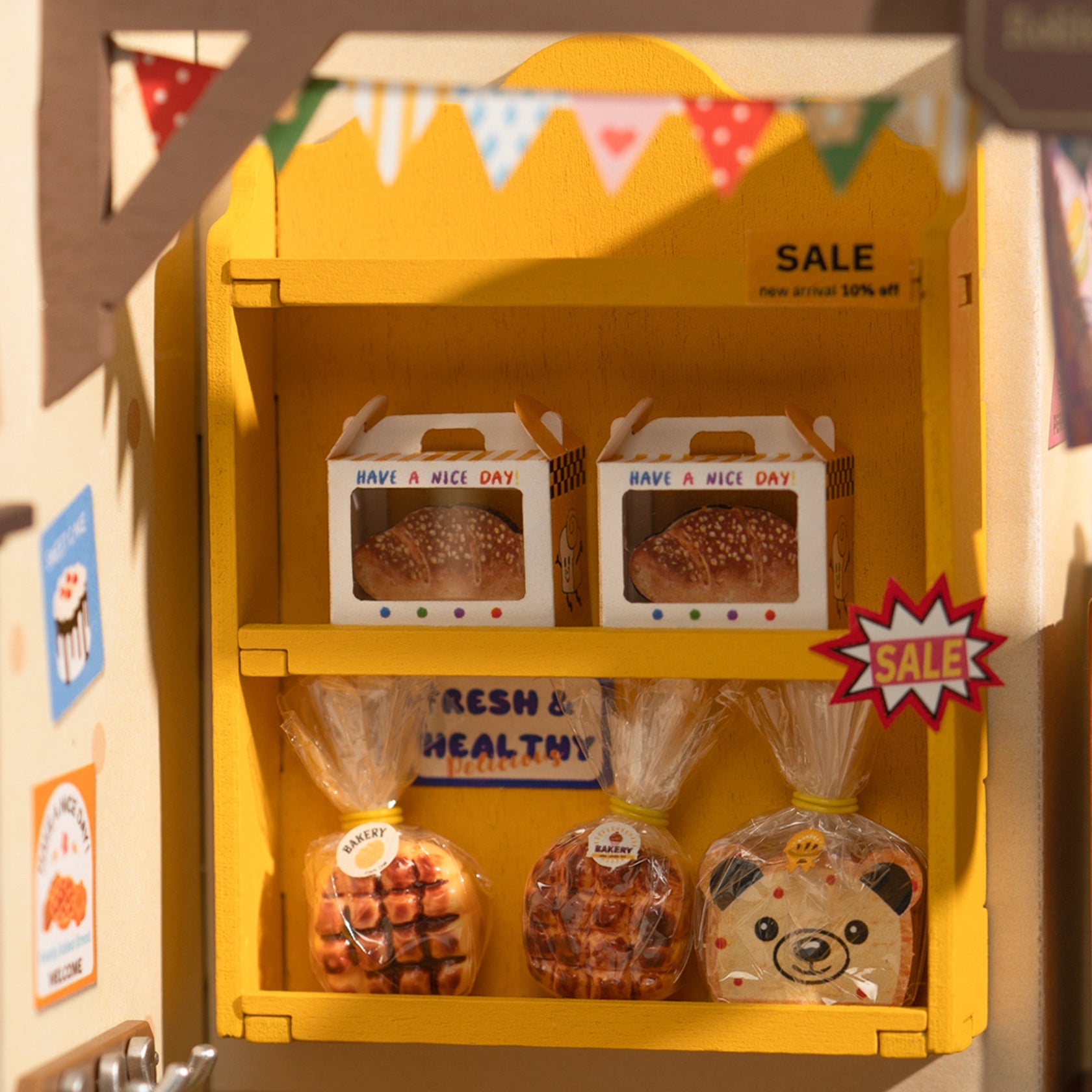 Rolife Becka's Baking House DIY Miniature House For Kids 3D Wooden Toys DG161 - Zambeel