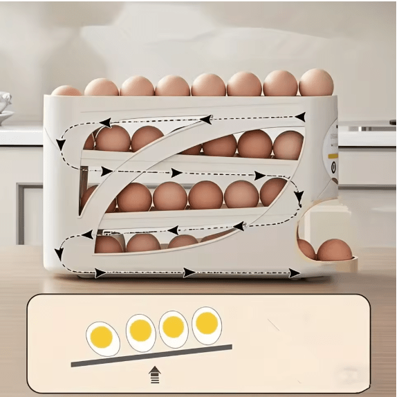 Rolling Egg Dispenser Rack - Zambeel