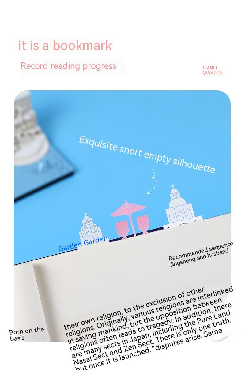 Romantic Santorini 3d Notepad Paper Carving Building Model Lighting Decoration - Zambeel