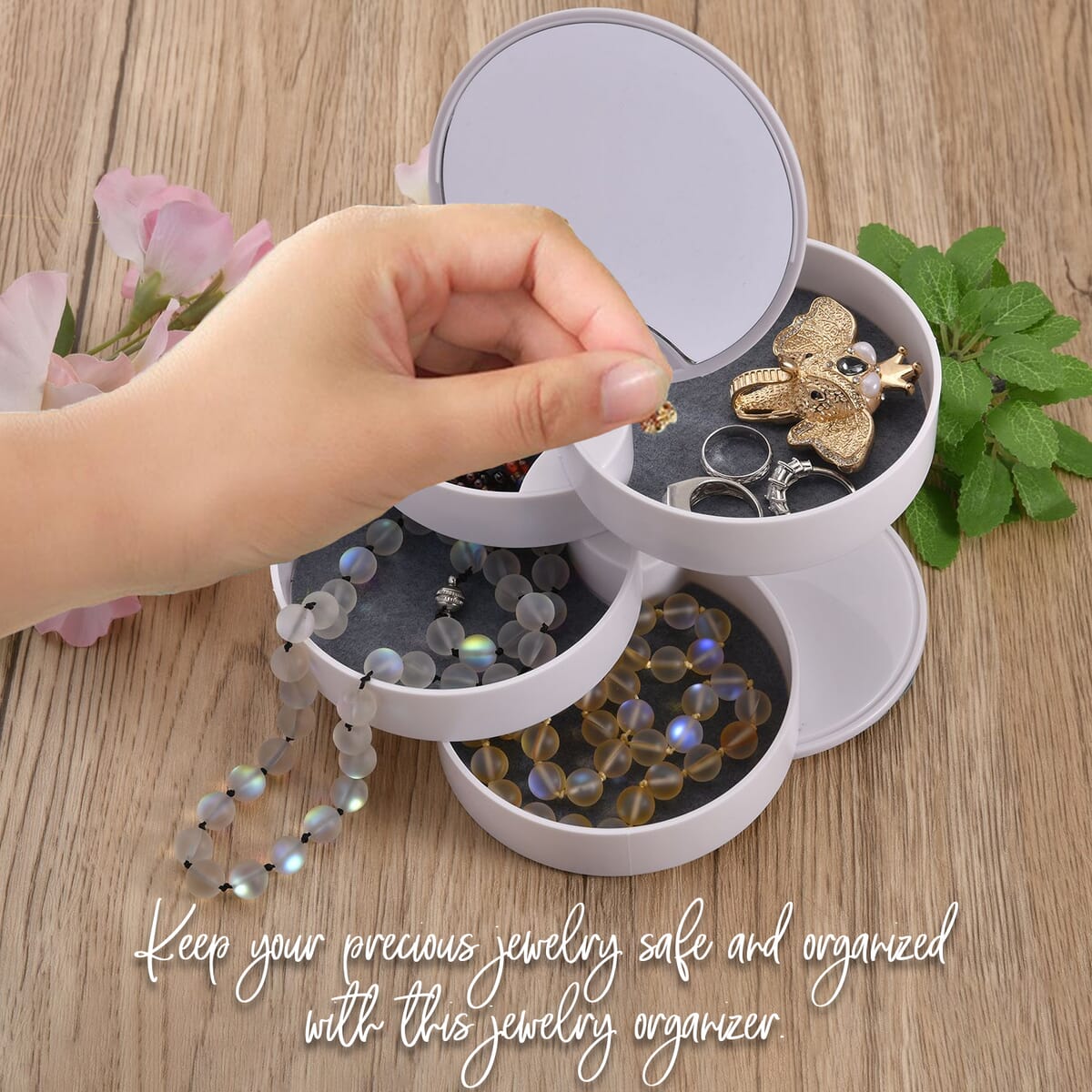 Rotating Jewelry Storage Box - Zambeel