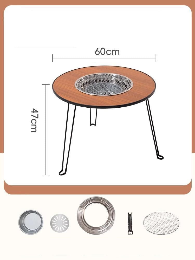 Round BBQ Grill Table © - Zambeel