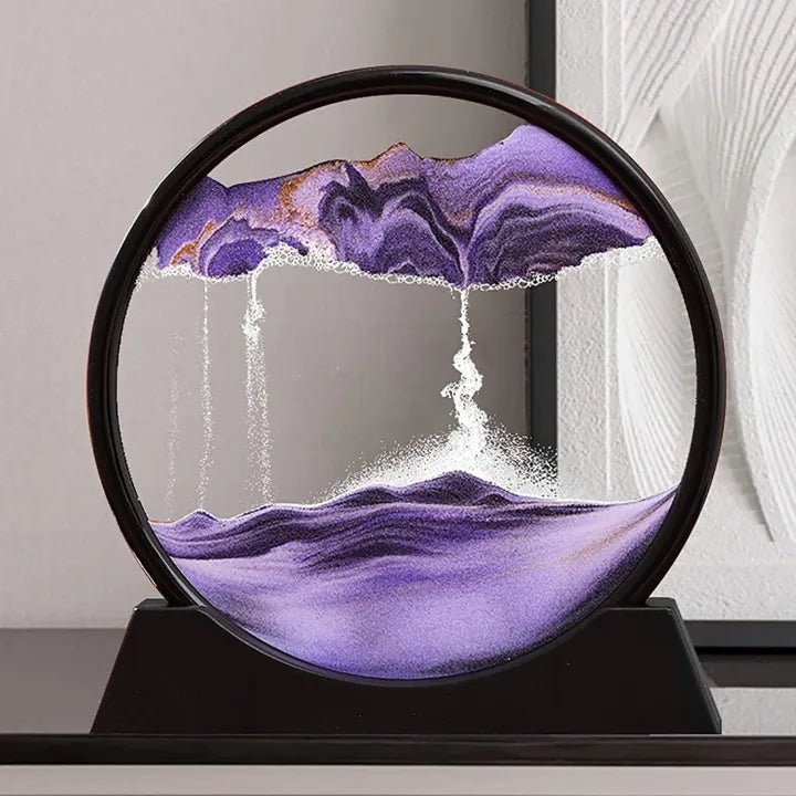 Round Flowing Sand Art Lamp - Zambeel