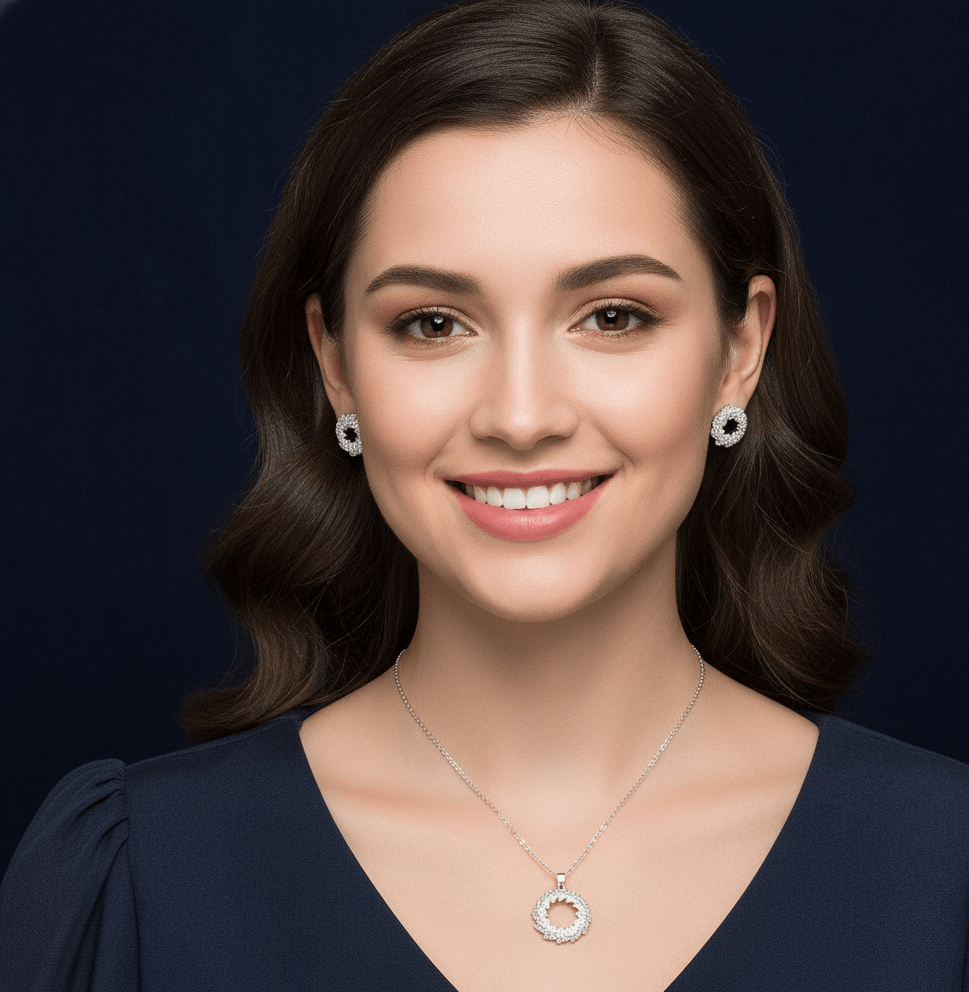 Royal Crown Circle Jewelry Set - Zambeel