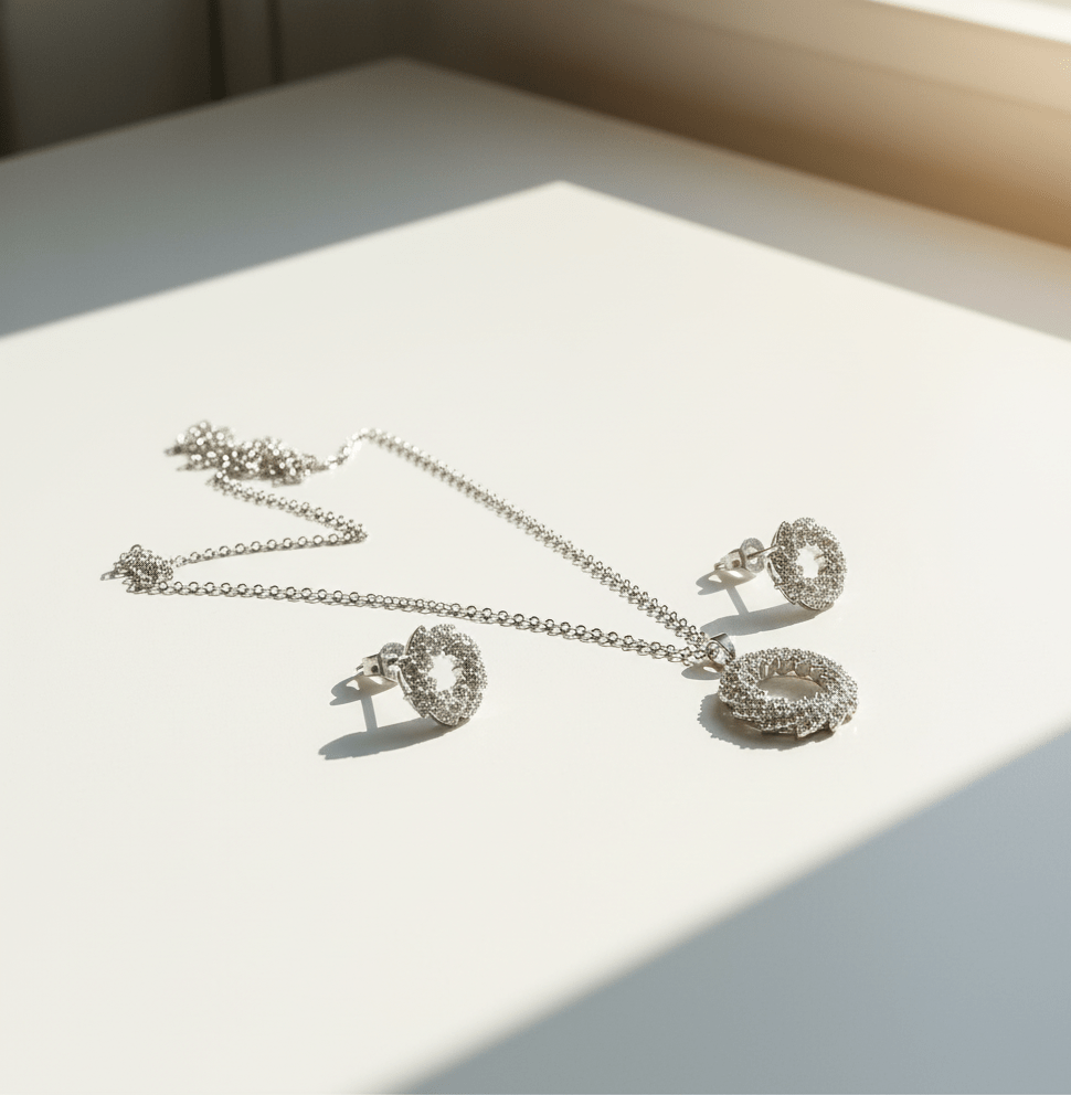 Royal Crown Circle Jewelry Set - Zambeel