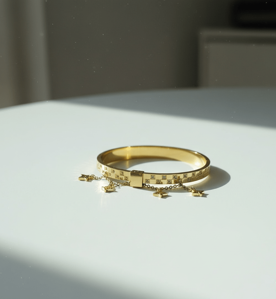 Royal Crystal Link Bangle - Zambeel