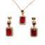 Royal Gemstone Necklace Set - Zambeel