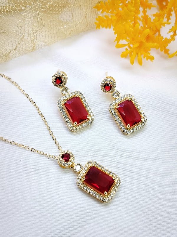Royal Gemstone Necklace Set - Zambeel