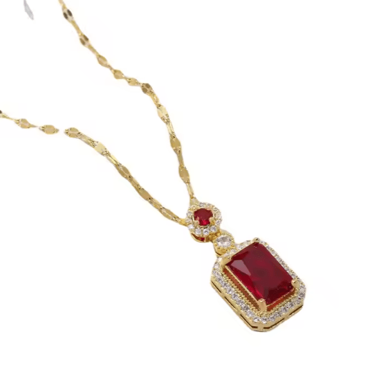 Royal Gemstone Necklace Set - Zambeel