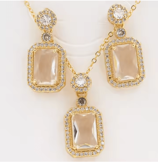 Royal Gemstone Necklace Set - Zambeel