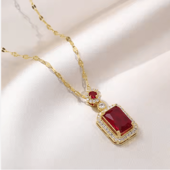 Royal Gemstone Necklace Set - Zambeel