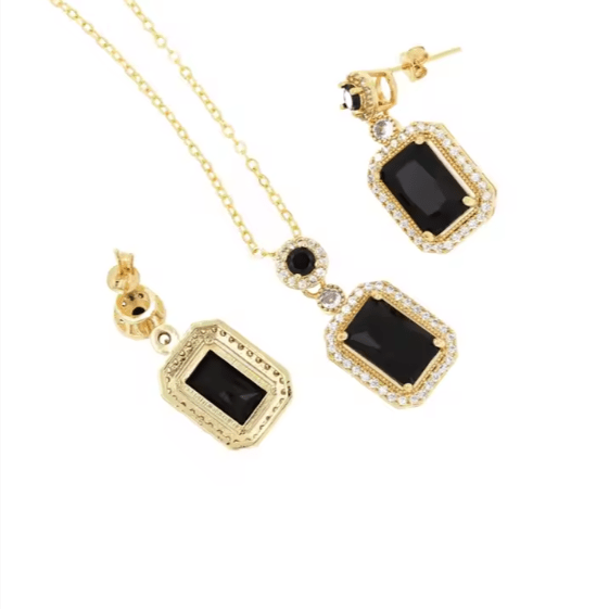Royal Gemstone Necklace Set - Zambeel