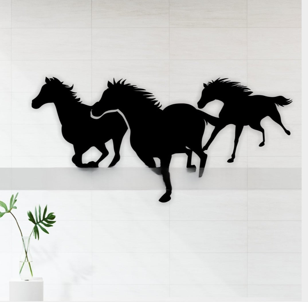 Running Horse Acrylic Wall Frame - Zambeel