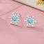 S925 Silver Female Simple Temperamental And Personalized Rhinestone Earrings - Zambeel
