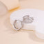 S999 Silver Fashion Simple Geometric Three - Ring Ear Clip - Zambeel
