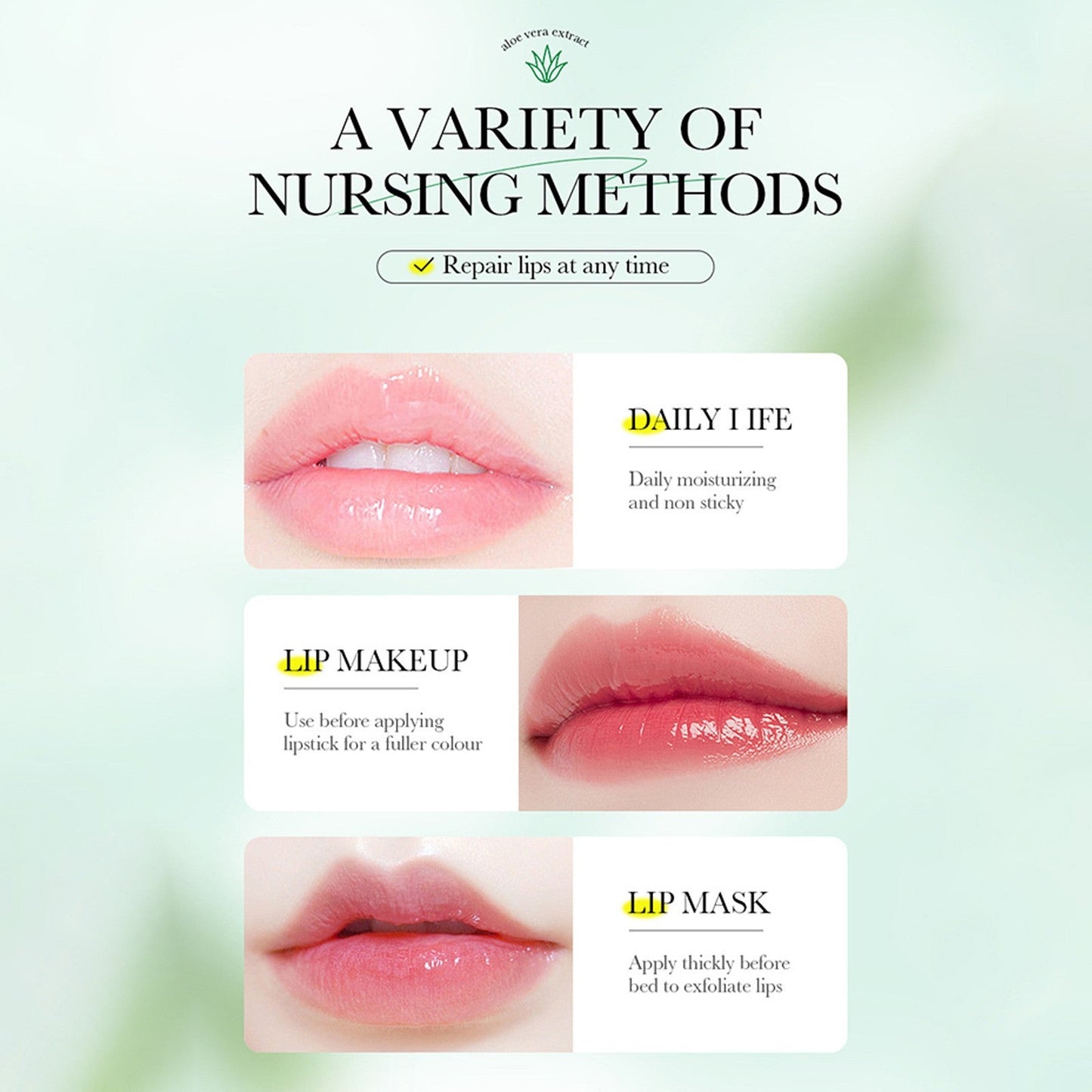 Sadoer - Aloe Moisturize Lip Balm - Zambeel