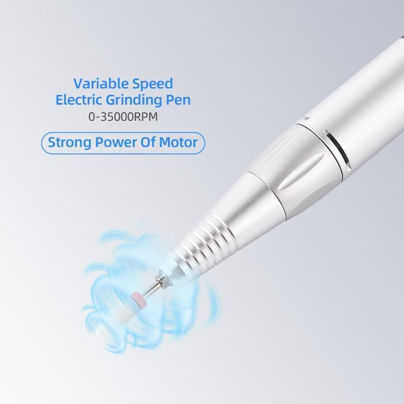 Salon Portable Manicure Drill Pedicure Drill Professional Nail Drill Machine - Zambeel