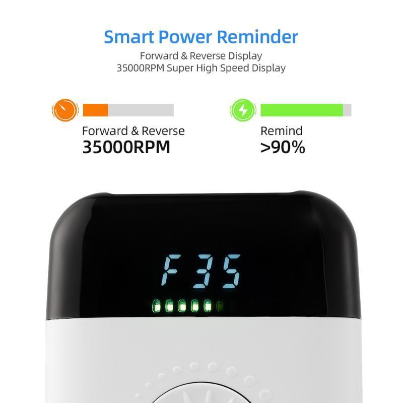 Salon Portable Manicure Drill Pedicure Drill Professional Nail Drill Machine - Zambeel