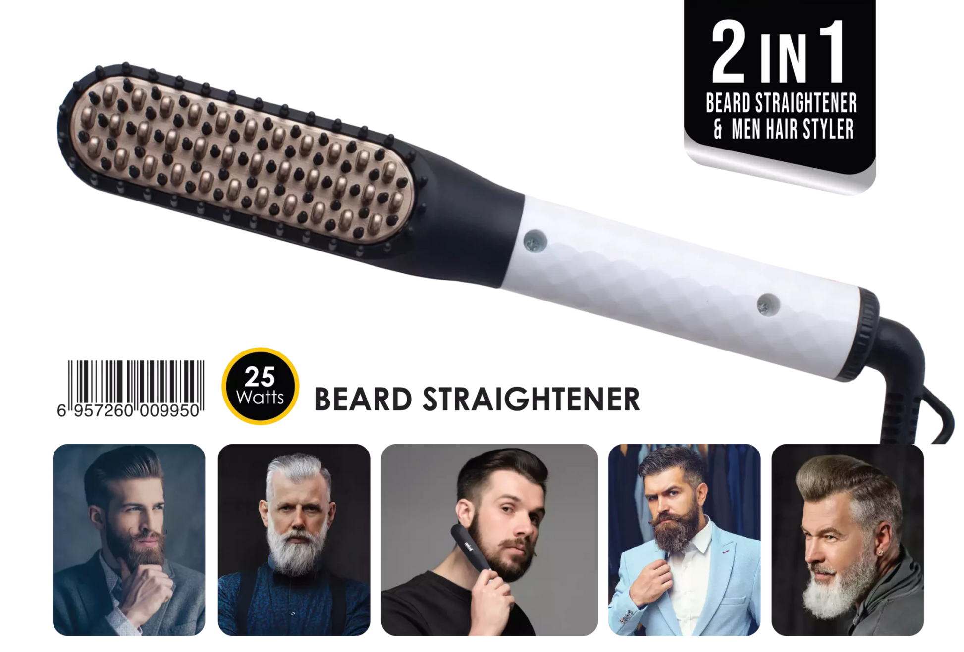 Sanford - 2 - in - 1 Beard Straightener (SF995BST) - Zambeel