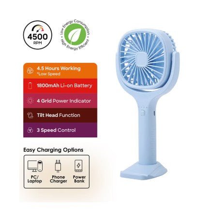 Sanford - Rechargeable Hand Fan - Zambeel