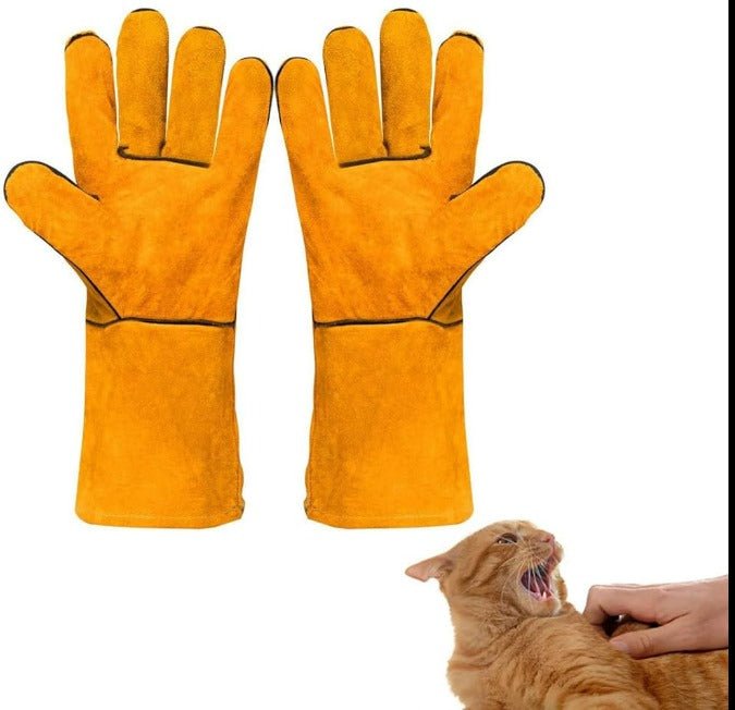 Scratch Protection Leather Gloves - Zambeel