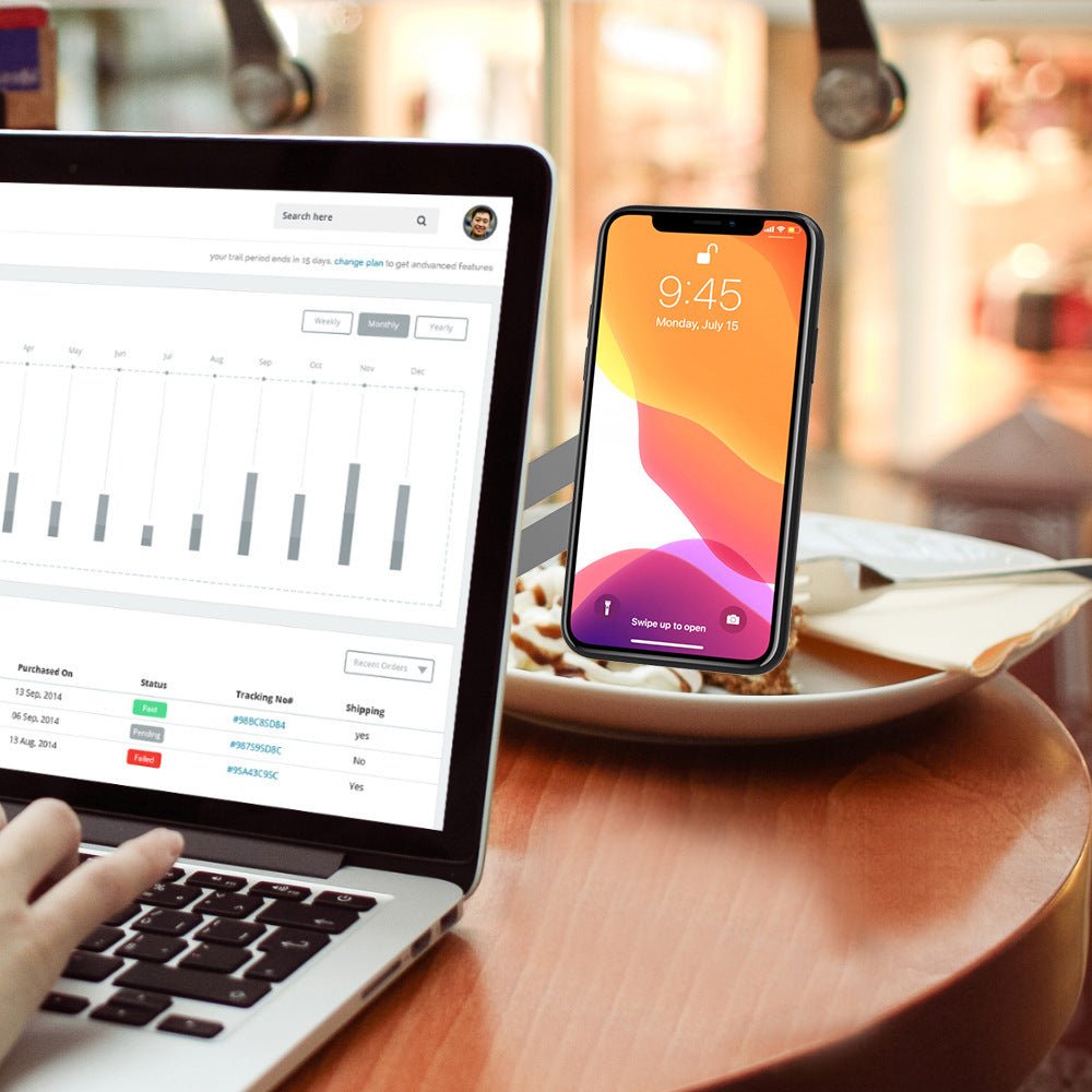 Screen Support Holder Laptop Side Mount Connect Tablet Bracket Multifunctional Bracket Adjustable Cell Phone Holder - Zambeel