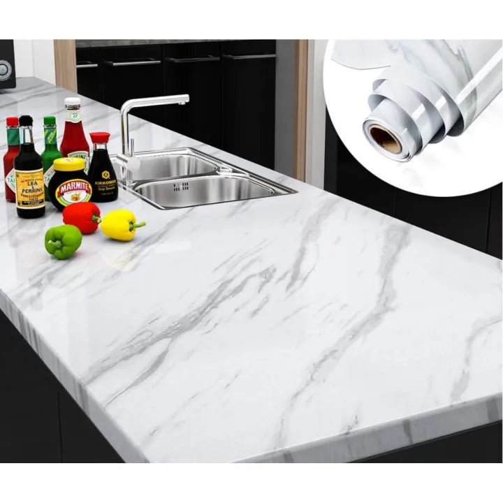 Self - Adhesive Marble Wallpaper Sheet - Zambeel