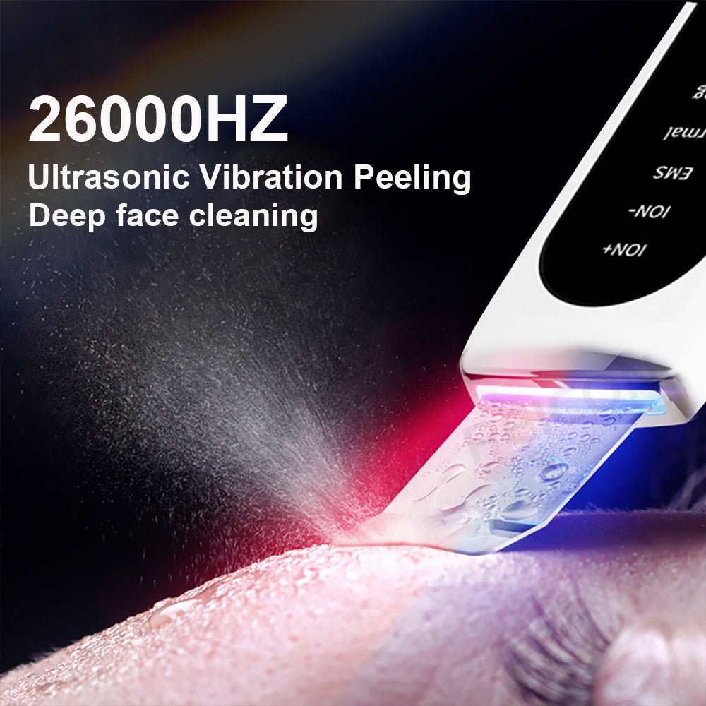 Shovel Skin Blackhead Ultrasonic Beauty Microcurrent Color Light - Zambeel