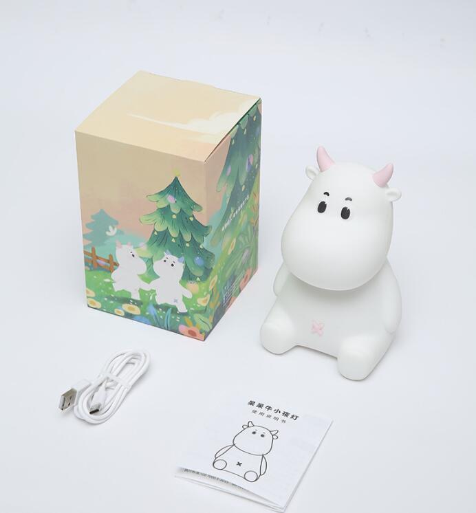 Silica Gel Lamp Bedroom Bedside Pat USB Charging Dimming Timing Light - Zambeel