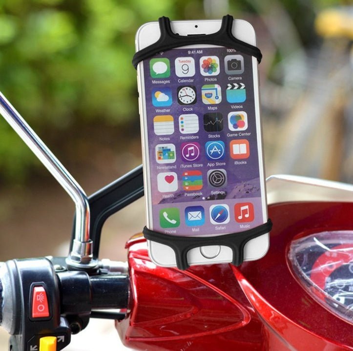 Silicone Bicycle Mobile Phone Bracket Motorcycle Shockproof Anti - Shake Car Bracket - Zambeel