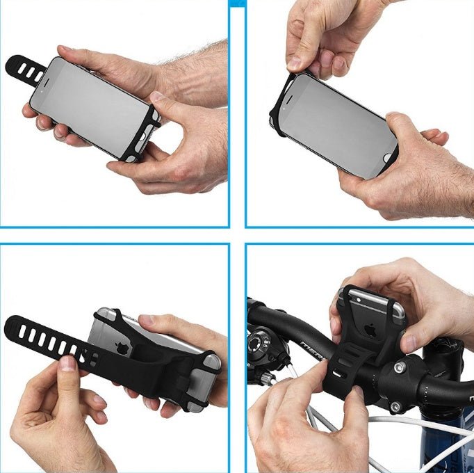 Silicone Bicycle Mobile Phone Bracket Motorcycle Shockproof Anti - Shake Car Bracket - Zambeel