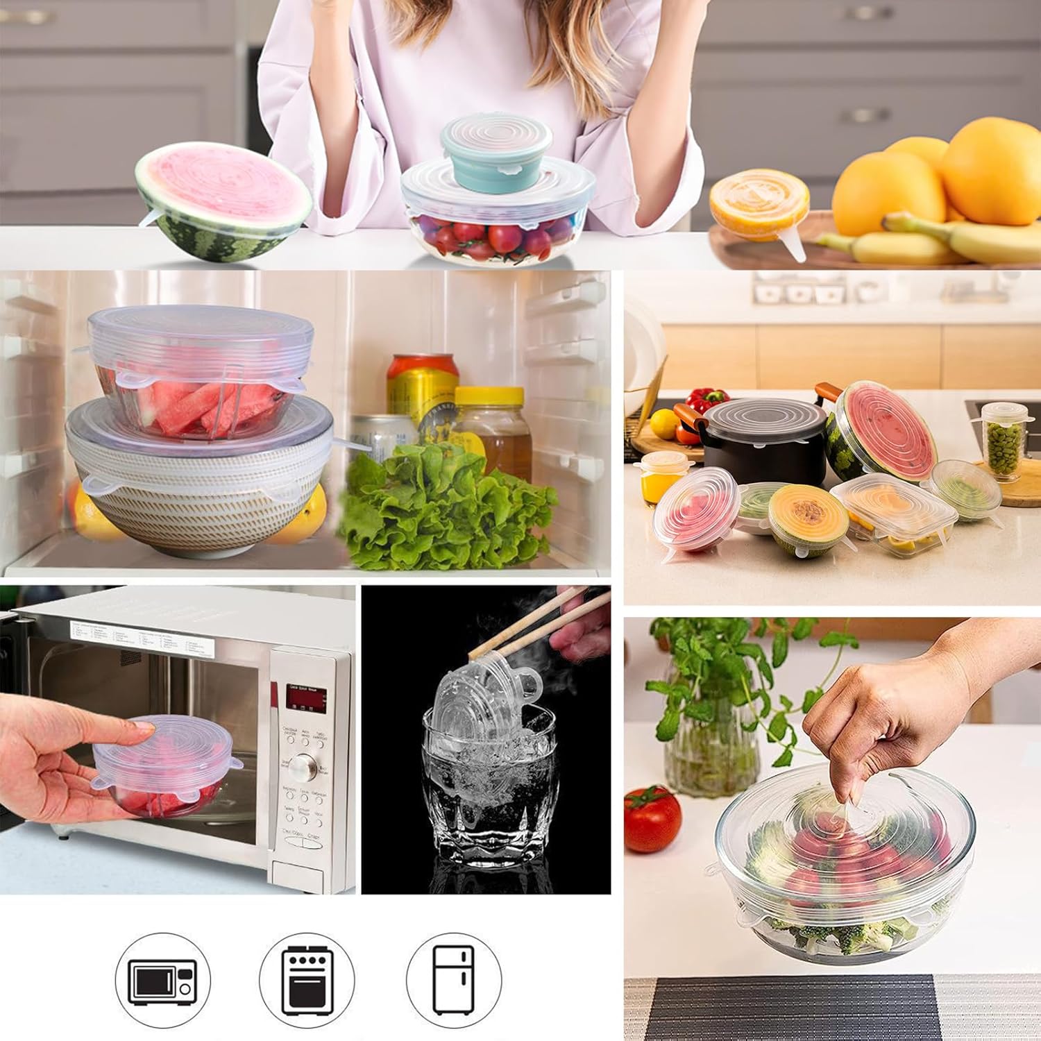 Silicone Cover Stretch Lids - Zambeel