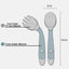 Silicone Spoon for Baby Utensils Set Auxiliary Food Toddler Learn To Eat Training Bendable Soft Fork Infant Children Tableware - Zambeel