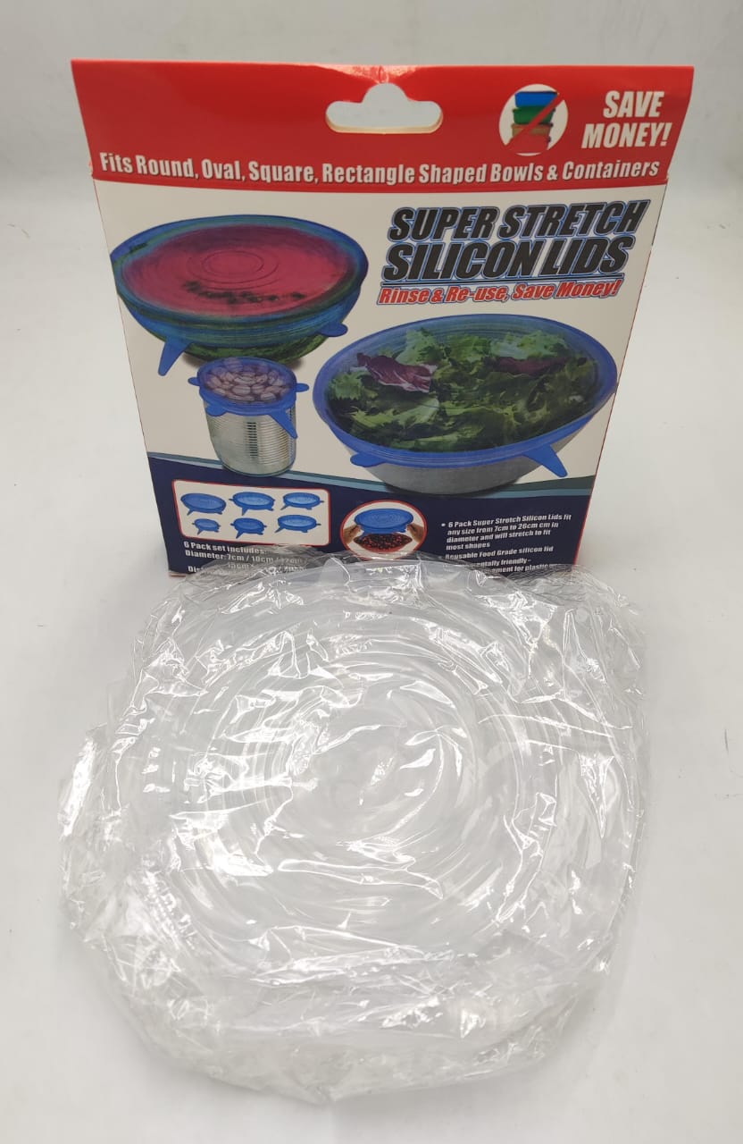 Silicone Stretch Lids With Bowl (Pack of 6) - Zambeel