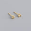 Simple And Fresh Student Polka Dot S925 Silver Stud Earrings - Zambeel