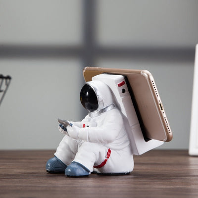 Simple Astronaut Mobile Phone Stand Student Desktop Holder Cute Spaceman Cell Phone Holder Creative Gift Small Desk Decoration - Zambeel