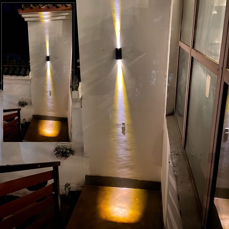 Simple Double Head Outdoor Solar Wall Light - Zambeel