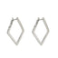 Simple Geometric Quadrilateral Design Earrings - Zambeel