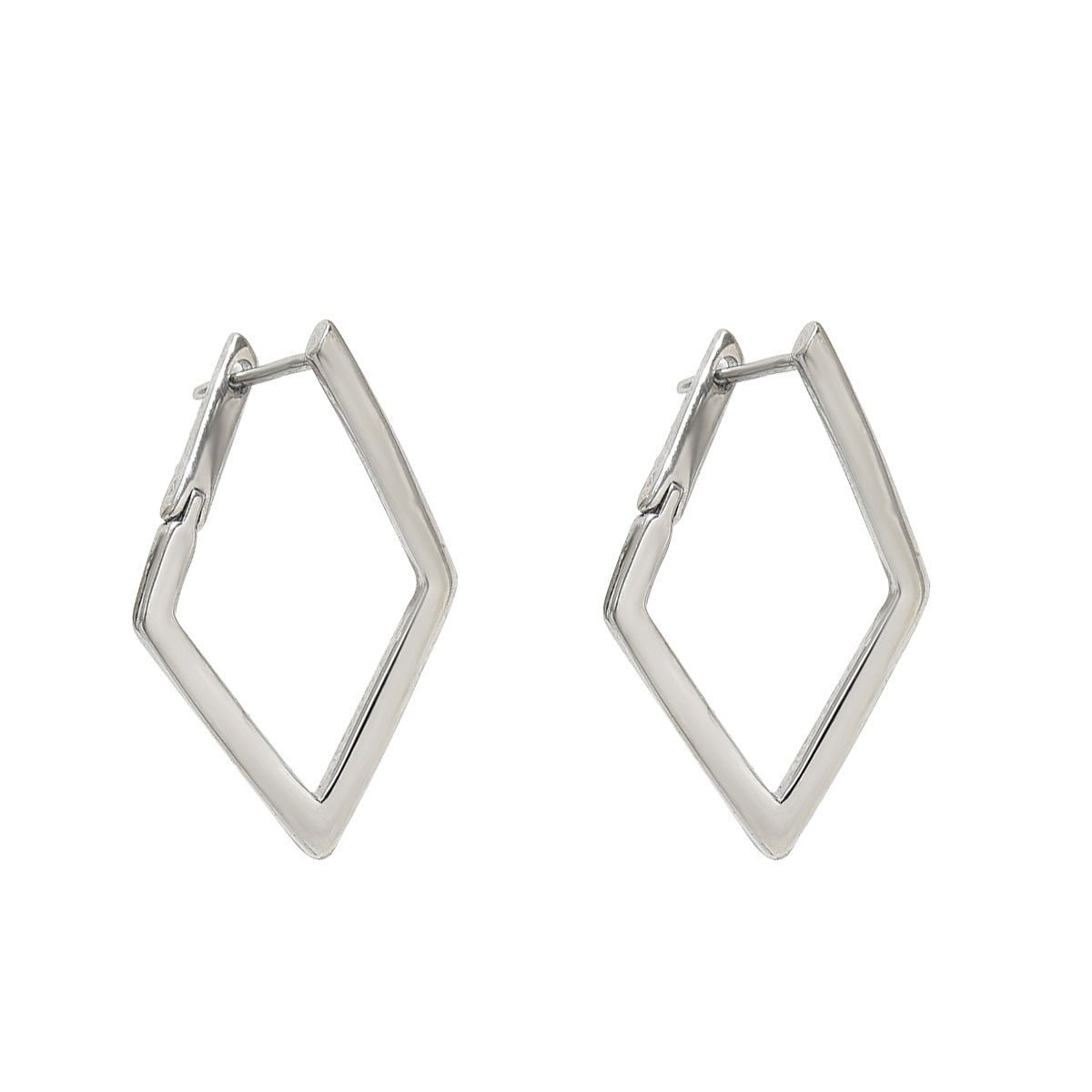 Simple Geometric Quadrilateral Design Earrings - Zambeel