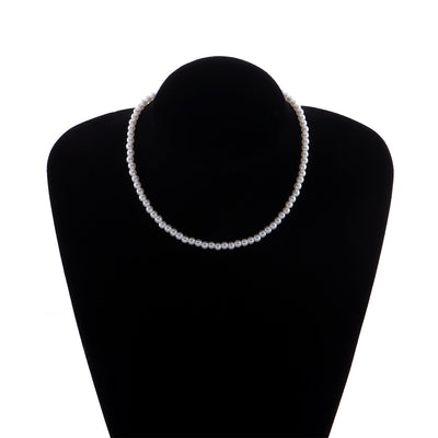 Simple Graceful Bright Pearl Necklace Women - Zambeel