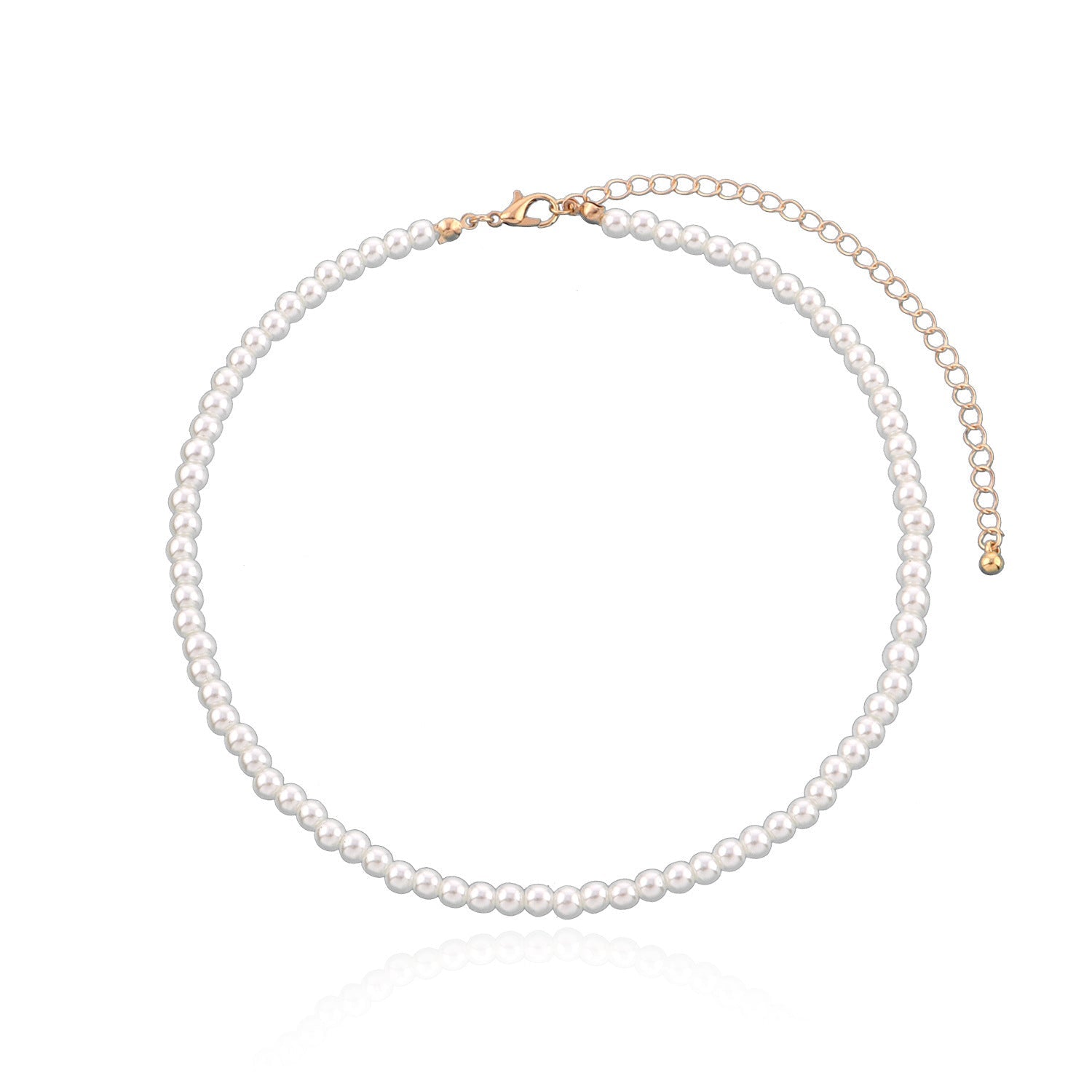 Simple Graceful Bright Pearl Necklace Women - Zambeel
