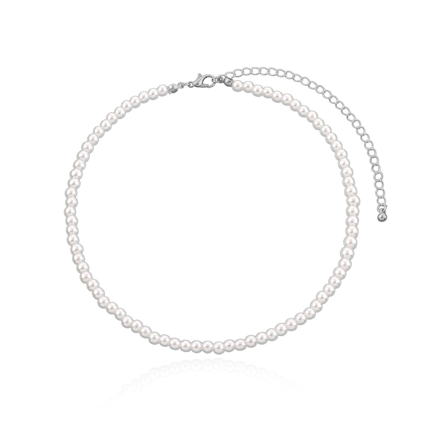 Simple Graceful Bright Pearl Necklace Women - Zambeel