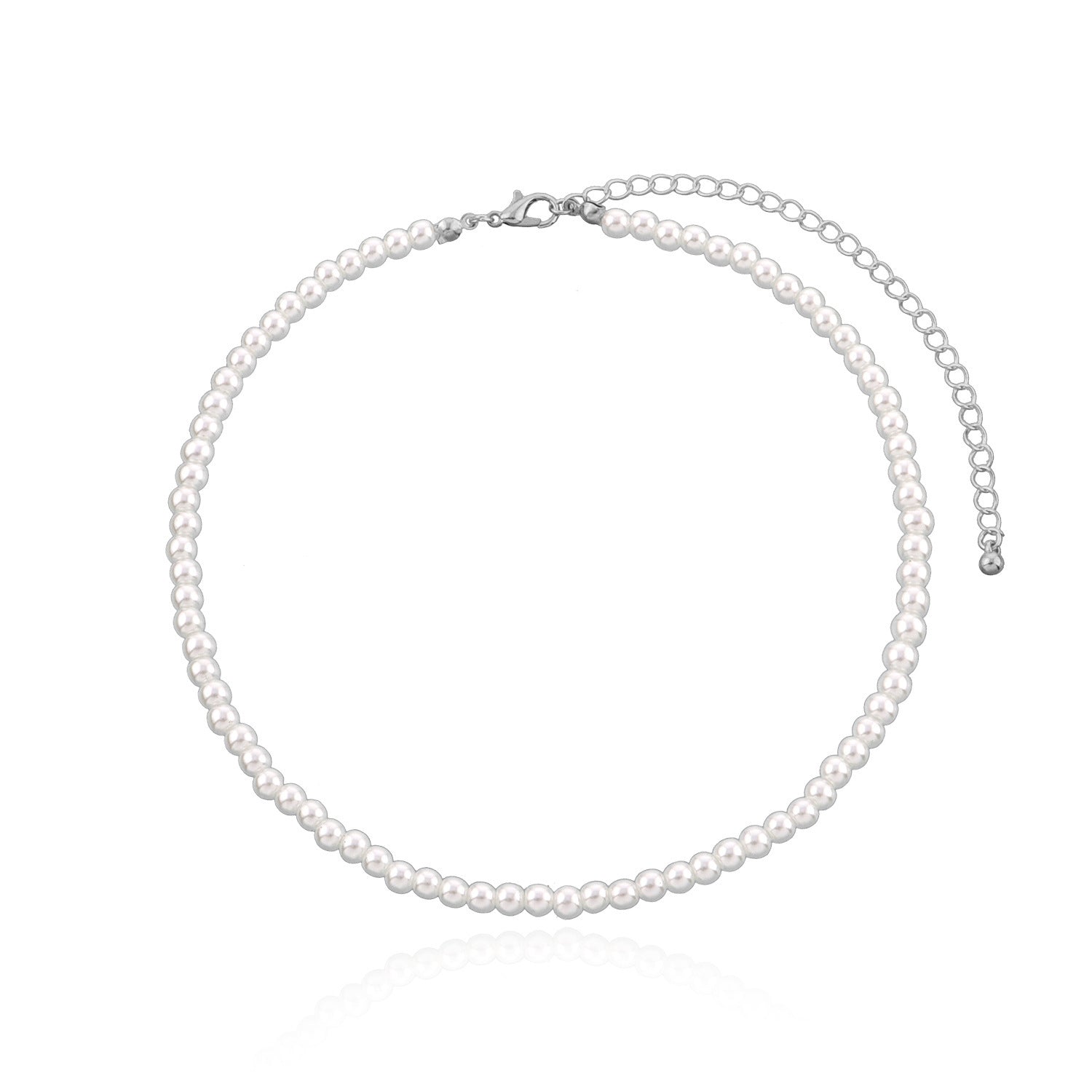 Simple Graceful Bright Pearl Necklace Women - Zambeel